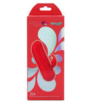 Maia Zia Rechargeable Mini Vibe Red in stylish packaging, showcasing the product's playful design and features.