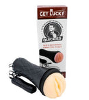 Image of Quickies Shes Quivering Vibrating Pussy with packaging, featuring a realistic stroker and vibrating feature.