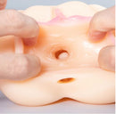 Close-up of Full Circle Savage Kylie Vagina Stroker showing textured internal chamber for enhanced sensation.