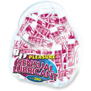ID Pleasure Stimulating Lubricant 12ml Tubes Bowl of 72 filled with individual lubricant packets.