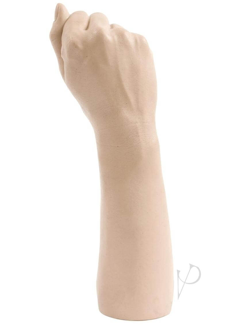 Belladonna's 11.5" Bitch Fist replica for a kinky adventure, molded from Belladonna's own fist, offering thrill and authenticity