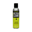 Doc Johnson Ultra Lube 6 Oz Water-Based Lubricant bottle with clear liquid for intimate use.