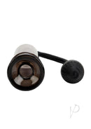 Optimum Series Rock Hard Pump Kit Black with a smoked cylinder and pump handle for enhancement and stimulation.