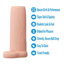 Performance Penis Enhancement Sleeve 4.25 Inches features soft material, ribbed texture, and travel-friendly design.