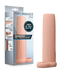Performance Penis Enhancement Sleeve 5.75 Inches packaging with the soft, stretchy sleeve for enhanced performance.