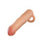 Performance Plus Silicone Penis Extender Beige, Realistic Dual-Density Design, Enhances Length and Girth with Lifelike Feel.
