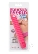 Shane's World Sorority Screw Silicone Vibrator Pink packaging, featuring a playful, compact design with multi-speed vibration.