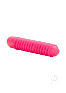 Shane's World Sorority Screw Silicone Vibrator Pink with a playful screw-twist design for strong vibrations.