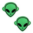 Neva Nude Glow in the Dark Alien Pasties featuring a playful alien design for festivals and raves.