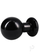 The Classic Round Butt Plug Large Black featuring a smooth spherical shape for comfortable use and full-bodied feel.