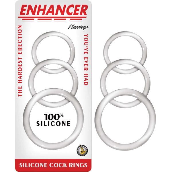 ENHANCER SILICONE COCKRINGS CLEAR-0