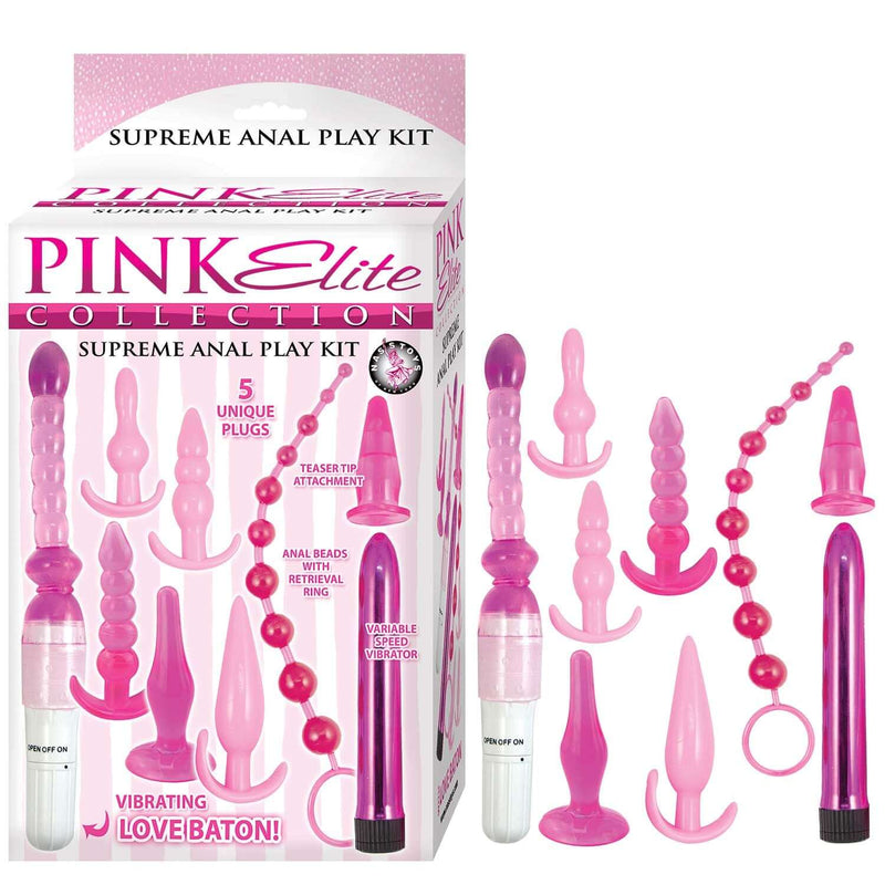 PINK ELITE COLLECTION SUPREME ANAL PLAY KIT - PINK-0