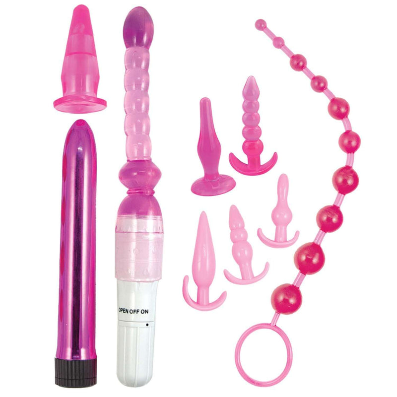 PINK ELITE COLLECTION SUPREME ANAL PLAY KIT - PINK-3