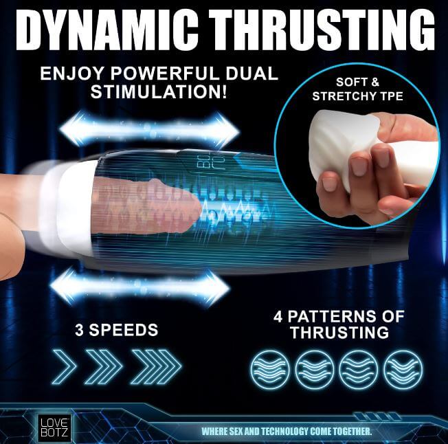 Milker Max 14X Thrusting & Vibrating Masturbator – Intense Sensation