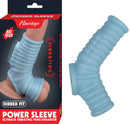 VIBRATING POWER SLEEVE RIBBED FIT - BLUE-0