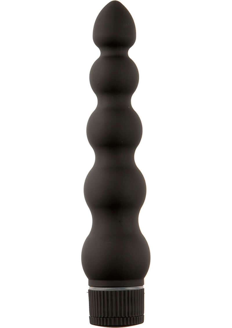 Black Magic Ribbed Vibe for versatile clitoral and g-spot stimulation with a velvety touch for heightened pleasure.