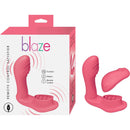 Blaze Remote Control Satisfier Coral - Dual Stimulator for Unmatched Pleasure