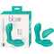 Blaze Remote Control Satisfier in Aqua - Dual Stimulating, Hands-Free Vibrator