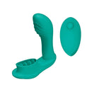Blaze Remote Control Satisfier in Aqua - Dual Stimulating, Hands-Free Vibrator