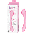 Blaze Bendable Suction Massager - Pink Flexible Dual Stimulation Vibrator with Packaging