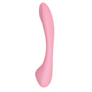 Blaze Bendable Suction Massager - Flexible Dual Stimulation Vibrator in Pink, featuring a curved ergonomic design.