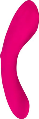 The Mini Swan Wand 4.75 inches Pink compact vibrator in vibrant pink color for travel-friendly pleasure.