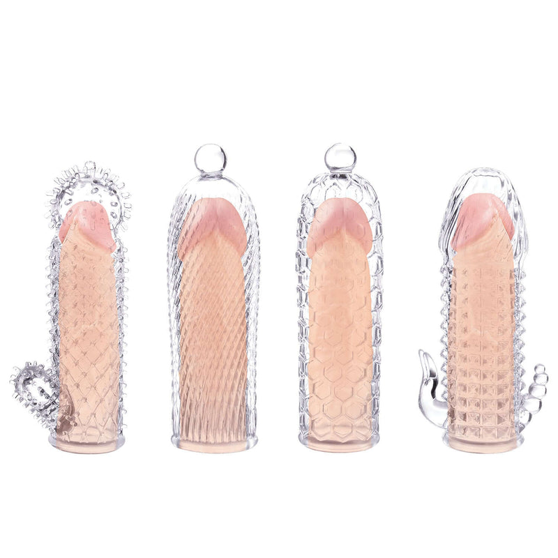 MAGIC SOFT & STRETCHY TICKLER SLEEVES - CLEAR-1