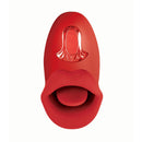 Clit-Tastic Tongue Licking Lover Rechargeable Stimulator Red featuring realistic tongue design for ultimate pleasure.