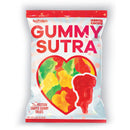 Gummy Sutra Sex Position Gummies 12 Piece Display featuring colorful gummy treats in a playful packaging.
