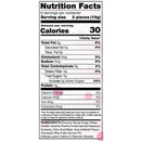 Nutrition facts label for Gummy Sutra Sex Position Gummies 12 Piece Display, detailing calories and ingredients.