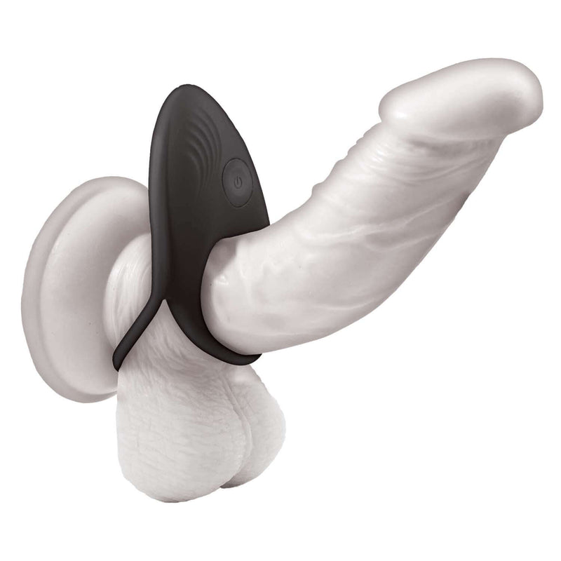 COCKPOWER VIBRATING RING W/ ADJUSTABLE COCK TIE BLACK-2