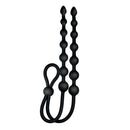 ASS-SATION DUAL SILICONE ANAL BEADS BLACK-1