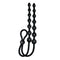 ASS-SATION DUAL SILICONE ANAL BEADS BLACK-1