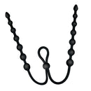 ASS-SATION DUAL SILICONE ANAL BEADS BLACK-2