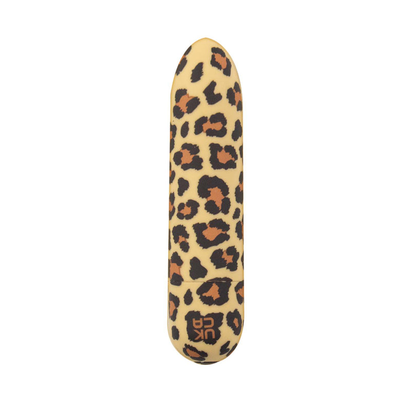 Nasstoys Minis Leopard Rechargeable Bullet featuring a bold leopard print design for powerful vibrations.