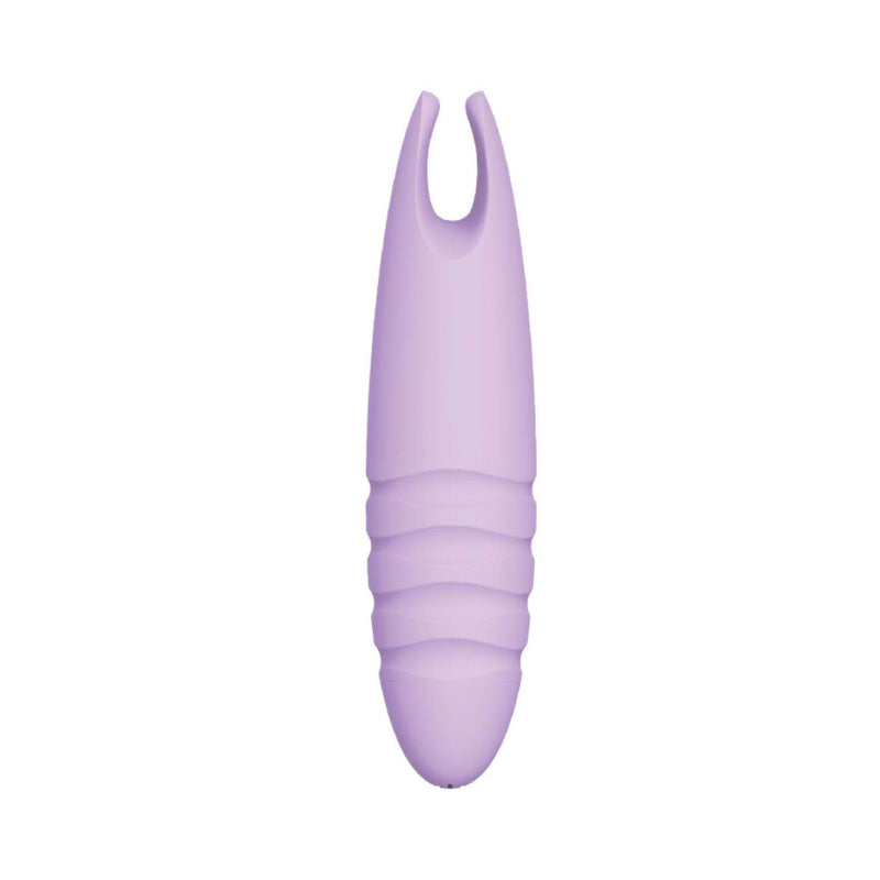Sorbet Purple Passion Lavender sleek bullet vibrator in soft purple silicone for targeted pleasure.