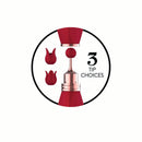 Gold Glam Tri-Tip Vibe Clitoral Massager with 3 customizable tip choices for tailored pleasure.