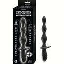 Ass-Sation Deep Dive Contoured Wand Anal Probe Black packaging with product features and design details.