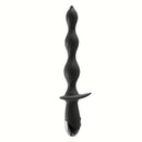Ass-Sation Deep Dive Contoured Wand Anal Probe Black for ultimate backdoor pleasure with a beaded shaft.