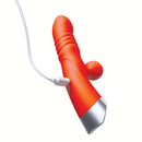 Intruder Thrusting Pleasure Vibe Tangerine, a vibrant thrusting vibrator with customizable vibration features.
