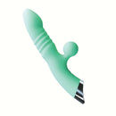 Intruder Thrusting Pleasure Vibe Mint, a mint green vibrator with thrusting motion and customizable vibrations.