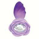 Goddess Remote Control Rotating Jewel Purple, beautifully designed pleasure plug with elegant rose and jewel details.
