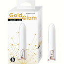 Gold Glam Bullet Vibe White stylish vibrator packaging with modern design and powerful features.