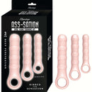 Ass-Sation Anal Wand Training Kit packaging featuring three silicone anal wands for comfortable penetration.