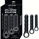 Ass-Sation Anal Wand Training Kit Black packaging with three anal wands designed for gradual penetration and pleasure.