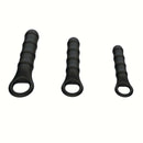 Ass-Sation Anal Wand Training Kit Black, three-piece anal wand set for gradual penetration exploration.