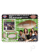 Boobie Sports Boobie Football Novelty Gag Gift shown with friends enjoying playful fun and laughter during a catch.