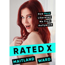 Rated X How Porn Liberated Me From Hollywood book cover featuring Maitland Ward with a playful expression.