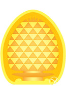 ZOLO Pocket Pool Susie Cue Masturbator Sleeve Yellow showing textured interior design in bright yellow color.