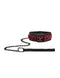 OUCH! LUXURY COLLAR WITH LEASH BURGUNDY-0